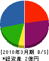 鎌田工業 貸借対照表 2010年3月期