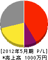松本建設 損益計算書 2012年5月期