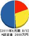村井電気工事 貸借対照表 2011年6月期