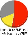 （名）香川工務店 損益計算書 2012年12月期