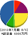 神戸重機土木 貸借対照表 2012年7月期