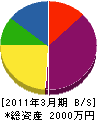 藤村技建 貸借対照表 2011年3月期