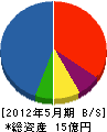 松田組 貸借対照表 2012年5月期