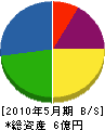 長坂組 貸借対照表 2010年5月期