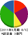 長岡総合設備 貸借対照表 2011年6月期