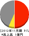 井戸竹工業 損益計算書 2012年11月期