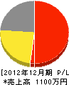 大嶋造園 損益計算書 2012年12月期