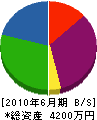 本田電設 貸借対照表 2010年6月期