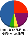 佐藤興業 貸借対照表 2008年12月期