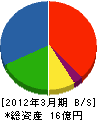 東邦福島 貸借対照表 2012年3月期