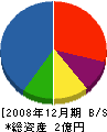 岩原 貸借対照表 2008年12月期