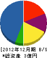 中村建工 貸借対照表 2012年12月期