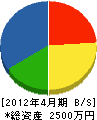 柴尾電気商会 貸借対照表 2012年4月期