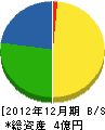舞鶴厚生 貸借対照表 2012年12月期