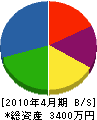 栄花園 貸借対照表 2010年4月期