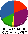 宍戸板金工業 貸借対照表 2008年12月期