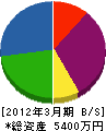 豊寿園 貸借対照表 2012年3月期