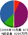佐藤工業 貸借対照表 2008年10月期
