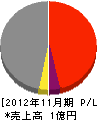 室田組 損益計算書 2012年11月期