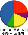 三津野建設 貸借対照表 2010年9月期