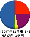 広島三協建設 貸借対照表 2007年12月期