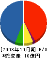タムラカントウ 貸借対照表 2008年10月期