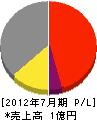 友松産業 損益計算書 2012年7月期