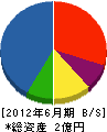 北海道ハウス工業 貸借対照表 2012年6月期