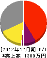 長渕緑地建設 損益計算書 2012年12月期
