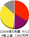 市野設備工業 損益計算書 2009年5月期