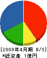 大鶴 貸借対照表 2009年4月期
