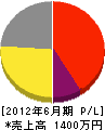 長田電気設備 損益計算書 2012年6月期