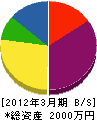 藤村技建 貸借対照表 2012年3月期