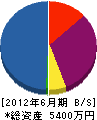 佐久川電研 貸借対照表 2012年6月期