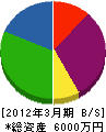 堀川電設 貸借対照表 2012年3月期