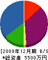 丸藤造園 貸借対照表 2009年12月期