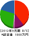 丸島建設 貸借対照表 2012年9月期