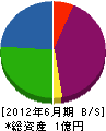 三田工業 貸借対照表 2012年6月期