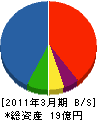 アクーズ会津 貸借対照表 2011年3月期