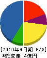 宇島製作所 貸借対照表 2010年9月期