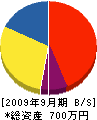 高松建設 貸借対照表 2009年9月期