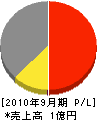 稲田産業 損益計算書 2010年9月期