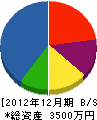 塚本配管設備 貸借対照表 2012年12月期