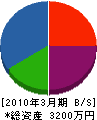 松田造園 貸借対照表 2010年3月期