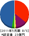 三原グループ 貸借対照表 2011年5月期