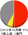 野田電気工事 損益計算書 2012年10月期