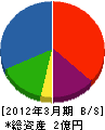 中村塗装店 貸借対照表 2012年3月期