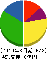 寺田硝子店 貸借対照表 2010年3月期