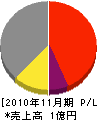 岸田工業 損益計算書 2010年11月期