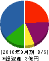 平田組 貸借対照表 2010年9月期